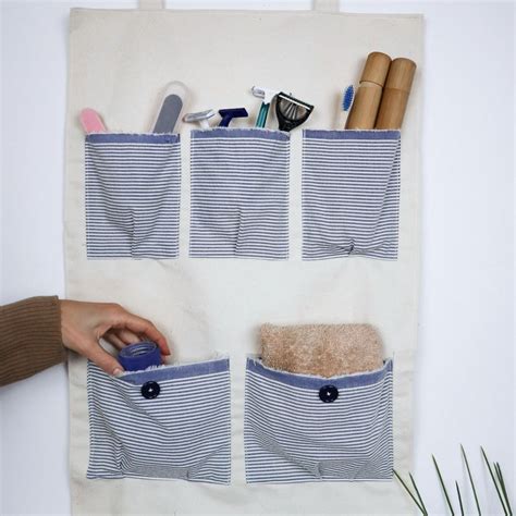 hanging pocket organizer diy